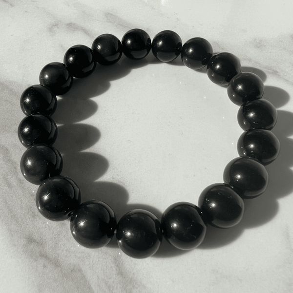 Bracelet Obsidienne Noire - Collection Homme Protection - Lulimylia