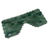 Masque Yeux en perles Rouleau de Jade ® anti-imperfections réutilisable (Aventurine Verte)