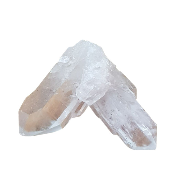 Géode amas cristallin pointe en cristal de roche Brésil taille moyenne