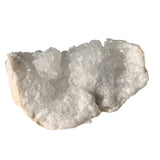 magnifique géode de cristal de roche quartz blanc issue de mines raisonnées brésil rouleau de jade lulimylia