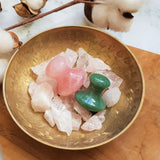 GUA SHA CHAMPIGNON ANTI POCHES (AVENTURINE VERTE) - Rouleau de Jade 