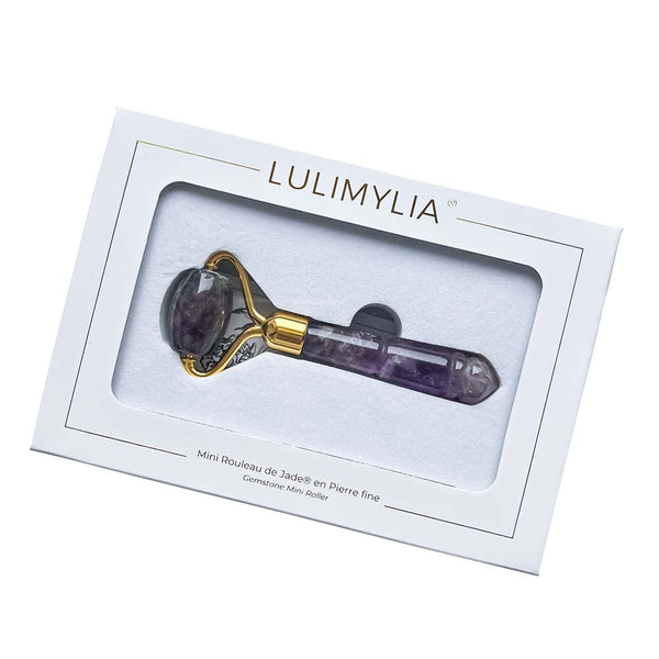 LULIMYLIA ® - Mini Rouleau de Jade ® voyage Apaisant (Améthyste)
